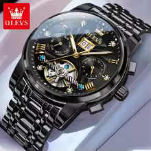 OLEVS Classic Men's Watches Tourbillon Multi-function Full Automatic Men Watch High end Male Wristwatches / OLEVS klasyczny zegarek dla mężczyzn. Wielofunkcyjny, w pełni automatyczny zegarek męski z tourbillonem. Wysokiej klasy męskie zegarki na rękę